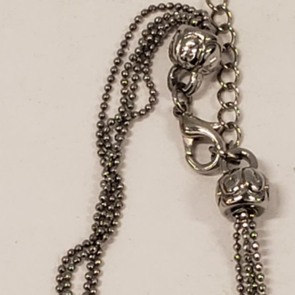 Swarovski Silver Tone & Pearls Eearrings and Necklace Set NIB - Picture 4 of 8